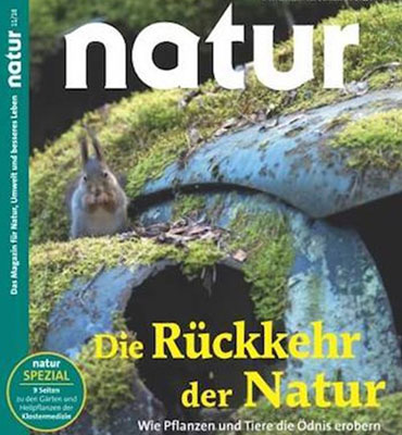 Das Bild zeigt ein Titelcover der Zietschrift Natur